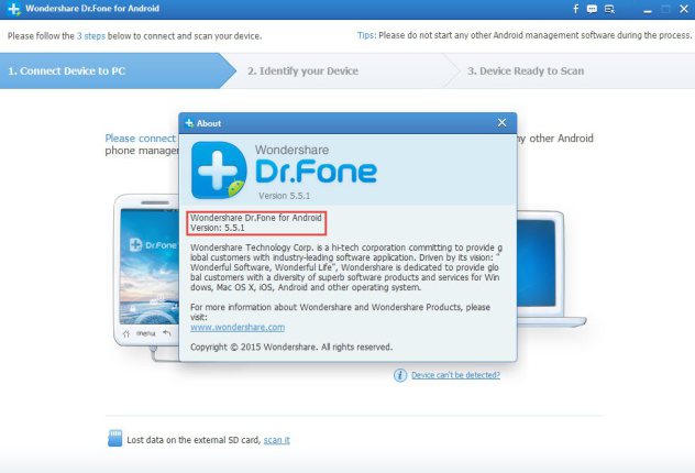 serial key for dr fone